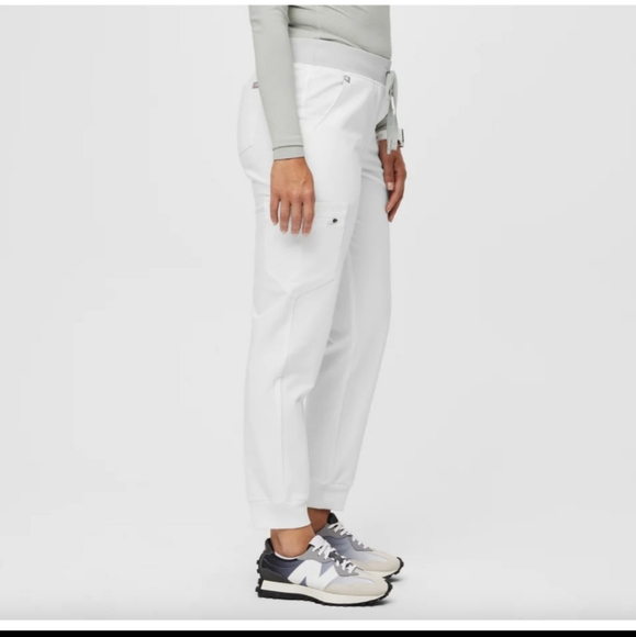 FIGS Women's Optic White FIONxtra  High Waisted Zamora - Picture 4 of 6